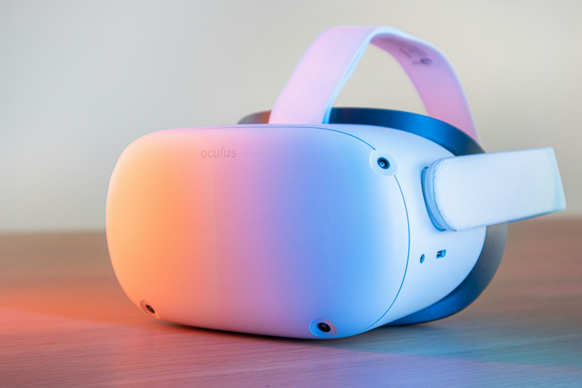 Player wearing a VR headset